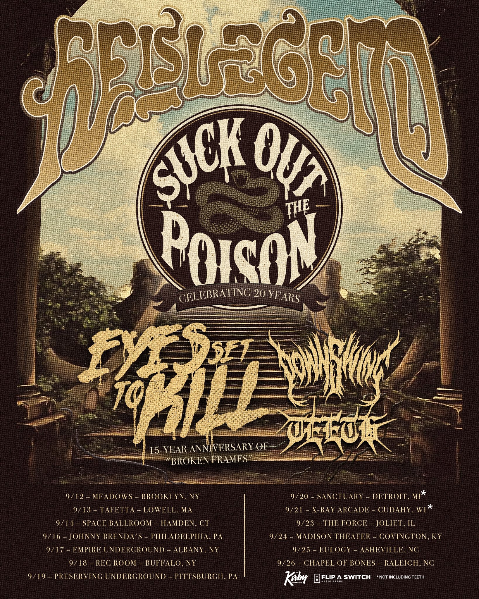 Eyes Set To Kill Celebrating 15 Years of Broken Frames Tour Poster 2025